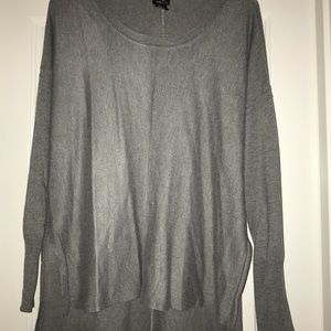 Grey High-Low Long Sleeve